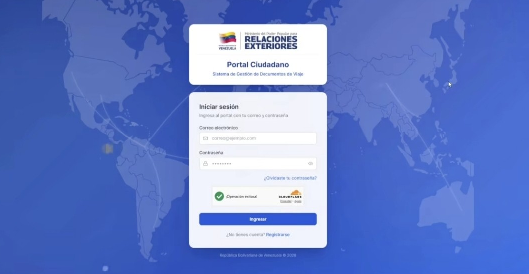 ¡AGILIDAD EN PROCESOS MIGRATORIOS! Habilitan plataforma digital para que venezolanos en el exterior obtengan documento electrónico de viaje